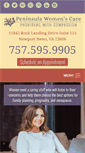 Mobile Screenshot of peninsulawomenscare.com